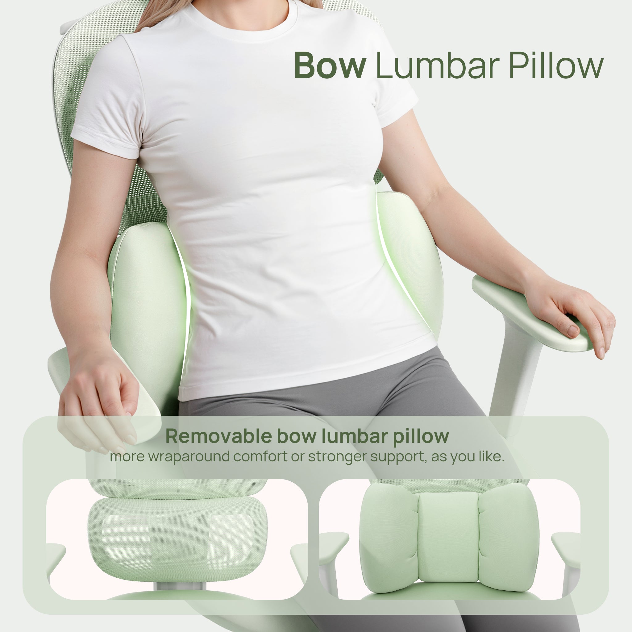 CabLady S1 Embrace Women Ergonomic Chair with Adaptive Lumbar Support