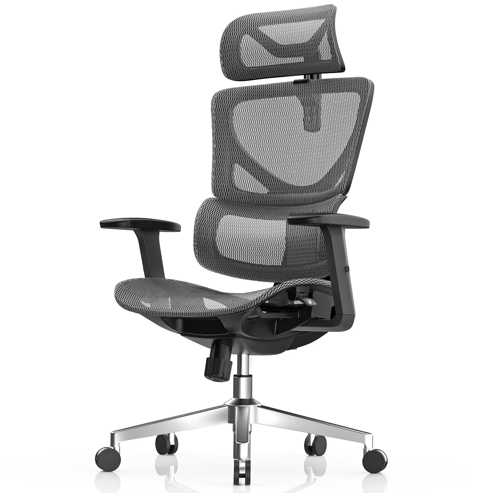 CabBase C1 Grey Mesh Ergonomic Chair
