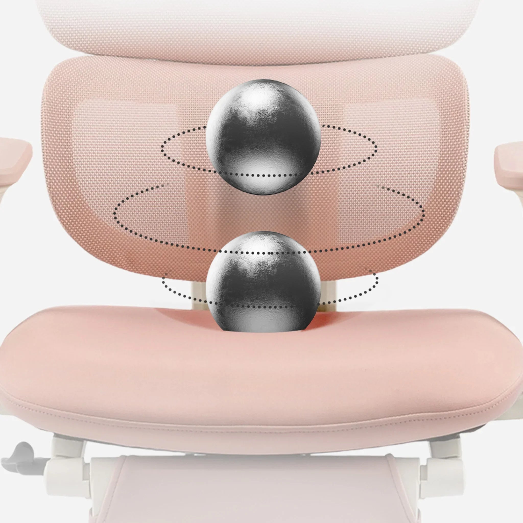 CabeVibe CabLady S1 Pink Women's Ergonomic Chair with High-Density Foam Seat Cushion