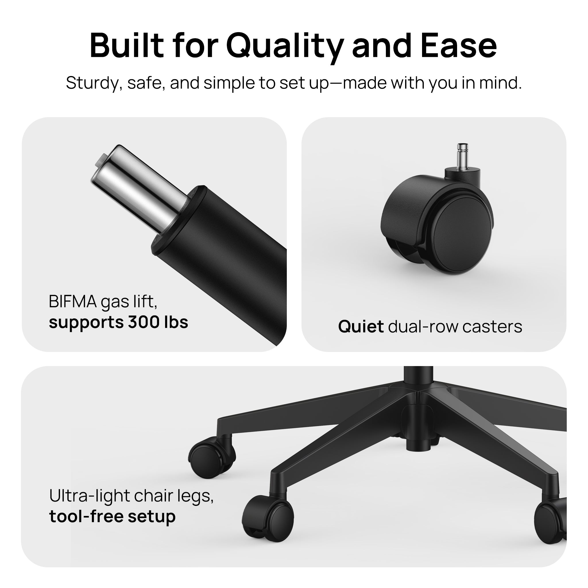 CabLady S1 Embrace Women Ergonomic Chair with Adaptive Lumbar Support