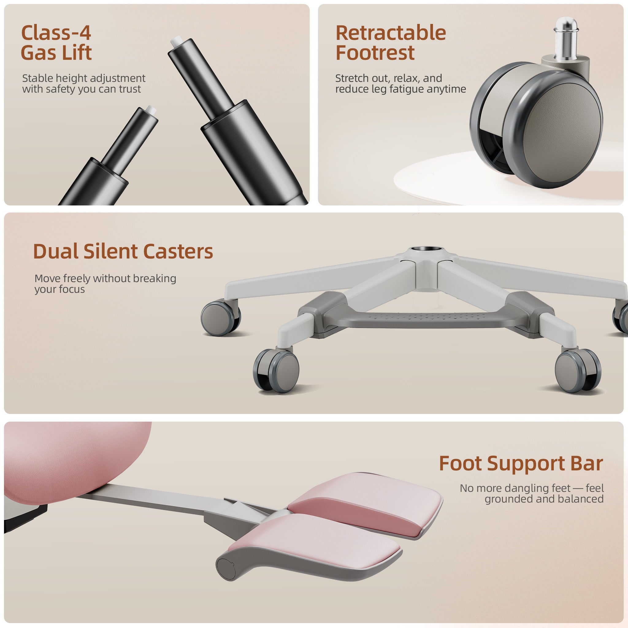 CabLady S2 Petite-friendly Women Ergonomic Office Chair