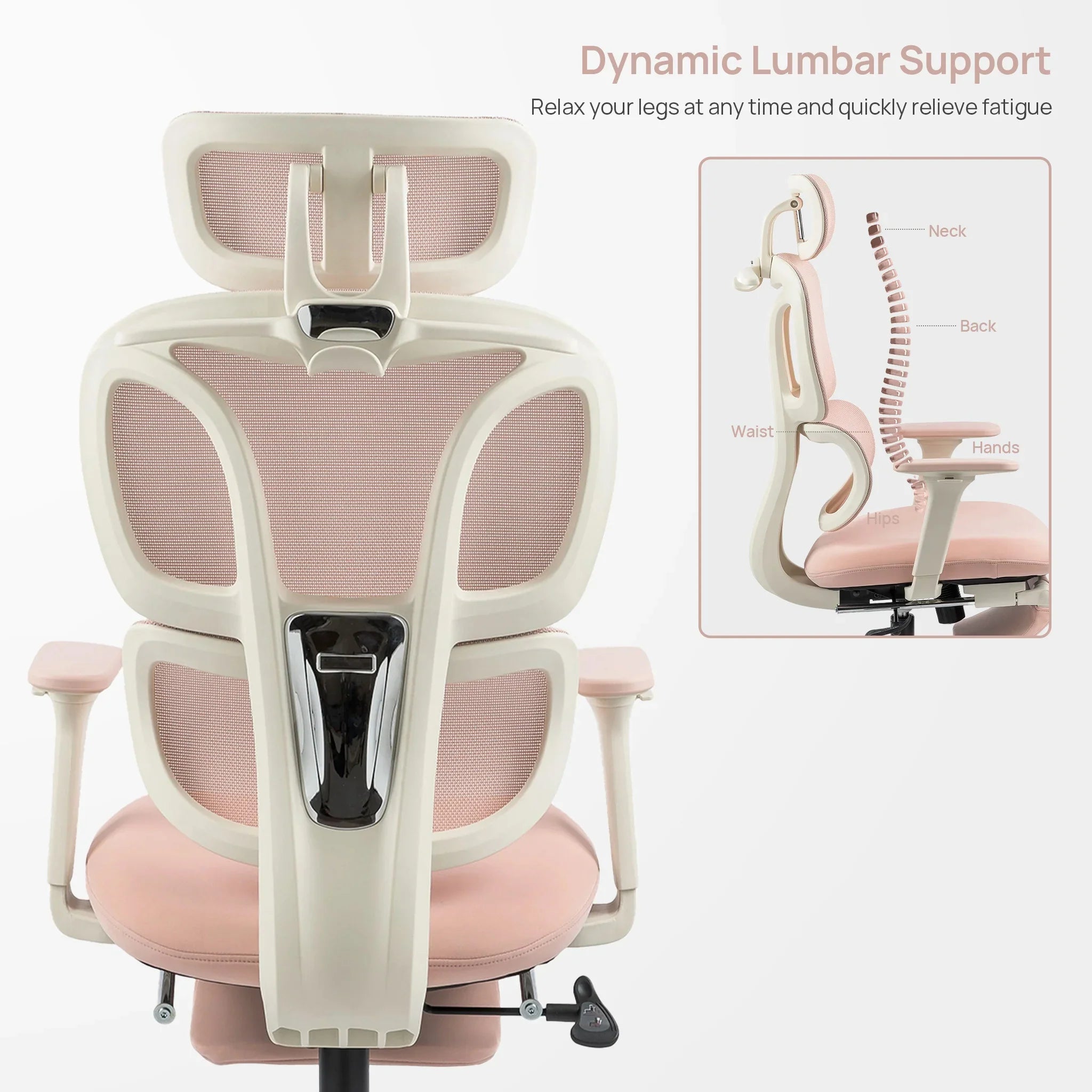 CabeVibe CabLady S1 Pink Women's Ergonomic Chair