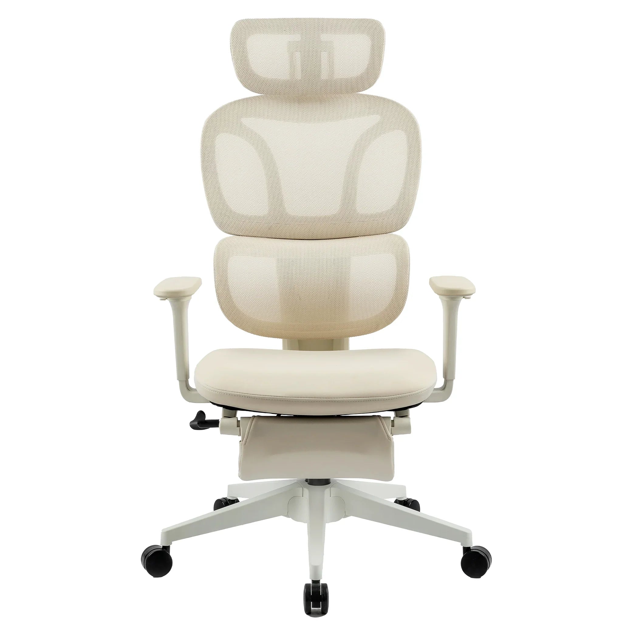 CabeVibe CabLady S1 Cream Mesh Ergonomic Chair