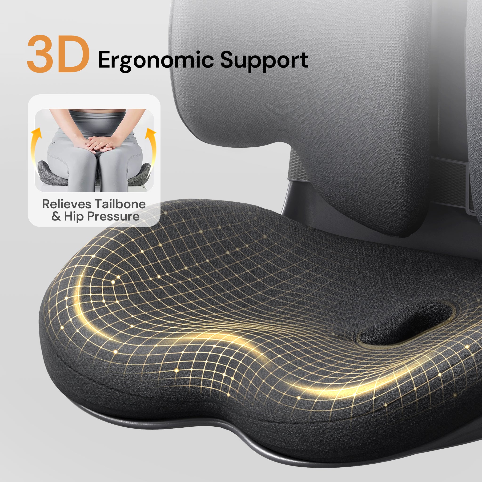 CabSupport M3 Ergonomic Dynamic Lumbar Support Spineseat™