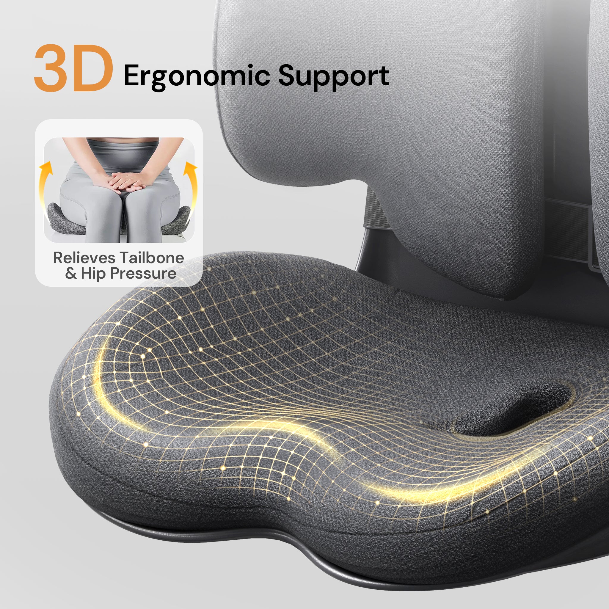 CabSupport M3 Ergonomic Dynamic Lumbar Support Spineseat™