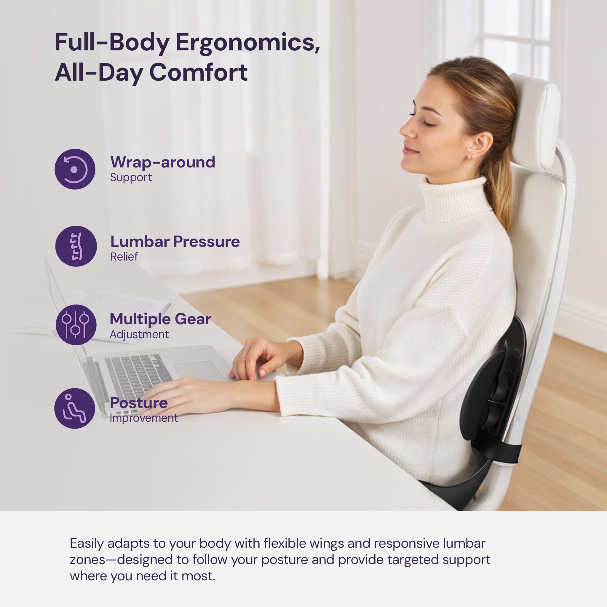 CabSupport M3 Ergonomic Dynamic Lumbar Support Spineseat™
