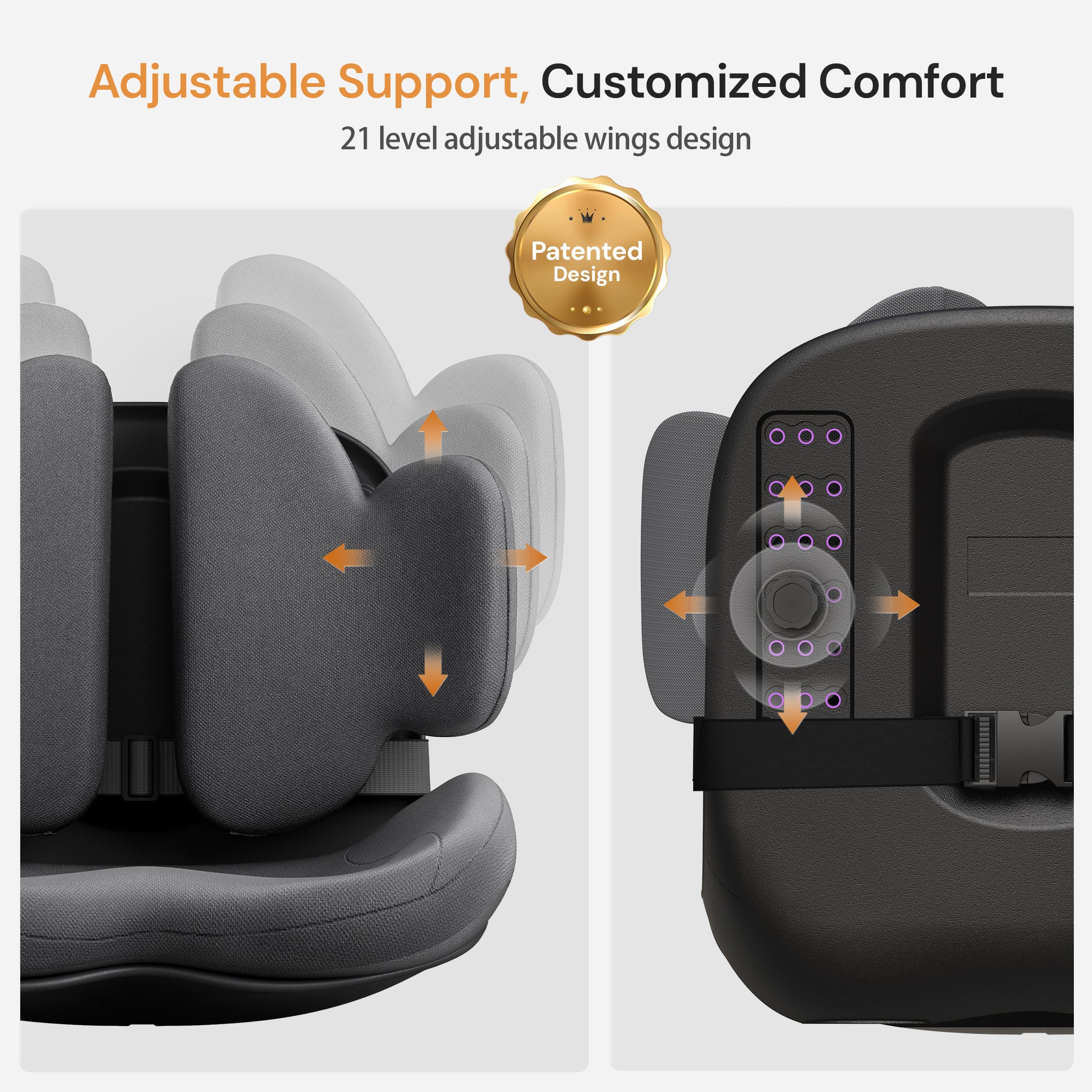 CabSupport M3 Ergonomic Dynamic Lumbar Support Spineseat™