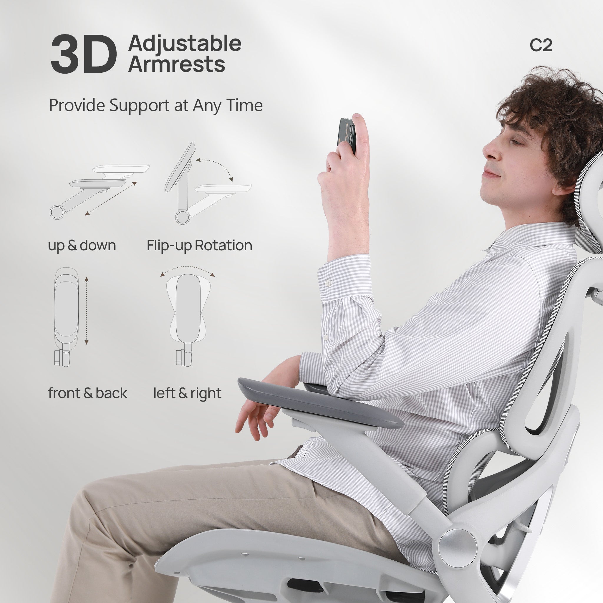 CabeVibe C2 3D Adjustable Armrest