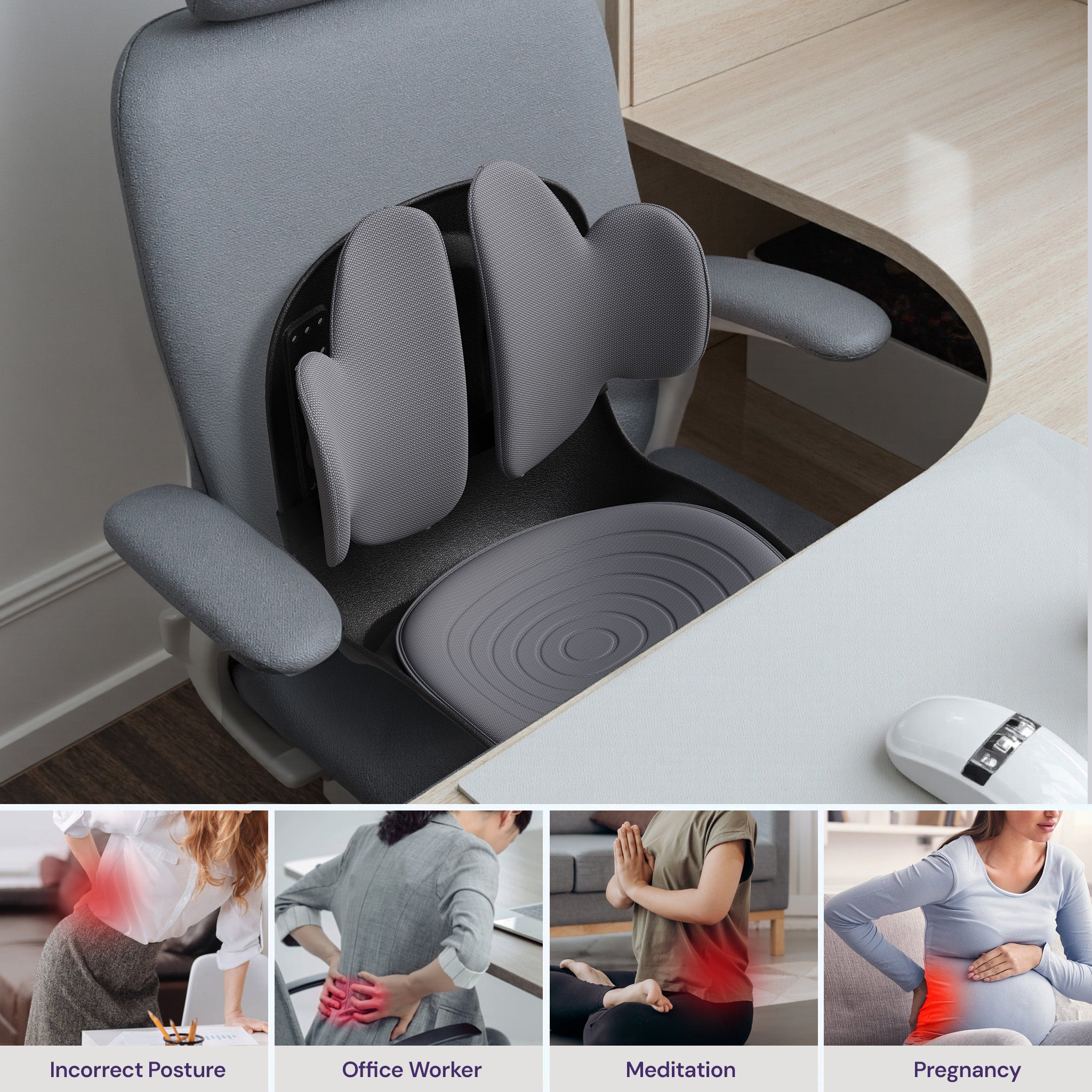 CabSupport M3 Ergonomic Dynamic Lumbar Support Spineseat™