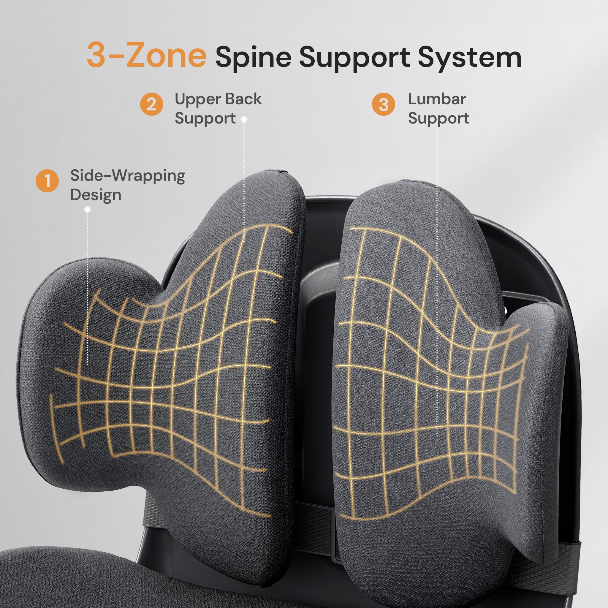 CabSupport M3 Ergonomic Dynamic Lumbar Support Spineseat™
