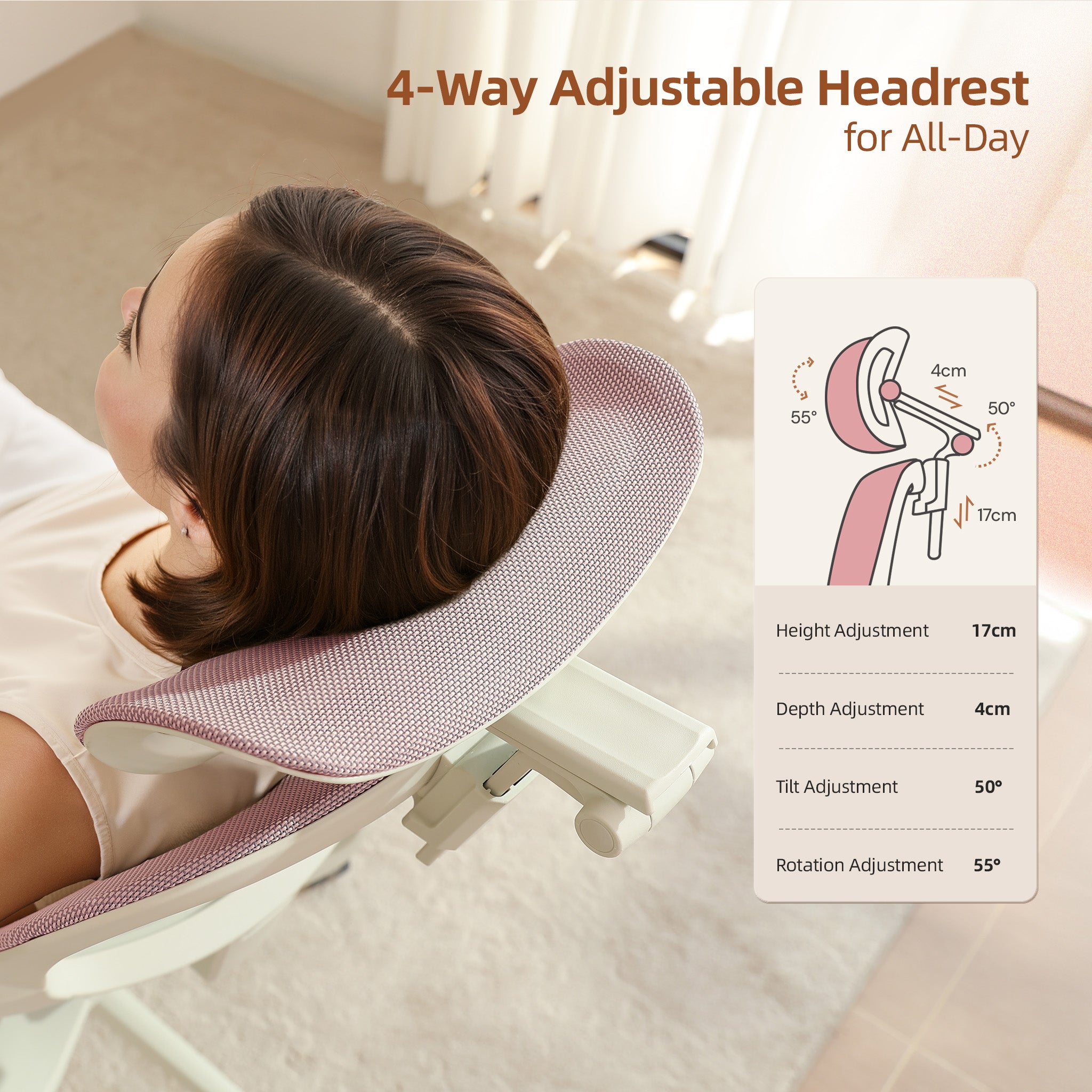 CabLady S2 Petite Ergonomic Office Chair (4'9"–5'11")