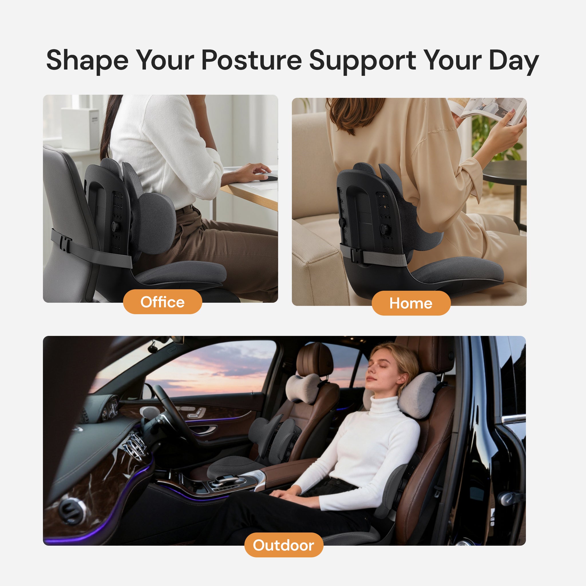 CabSupport M3 Ergonomic Dynamic Lumbar Support Spineseat™