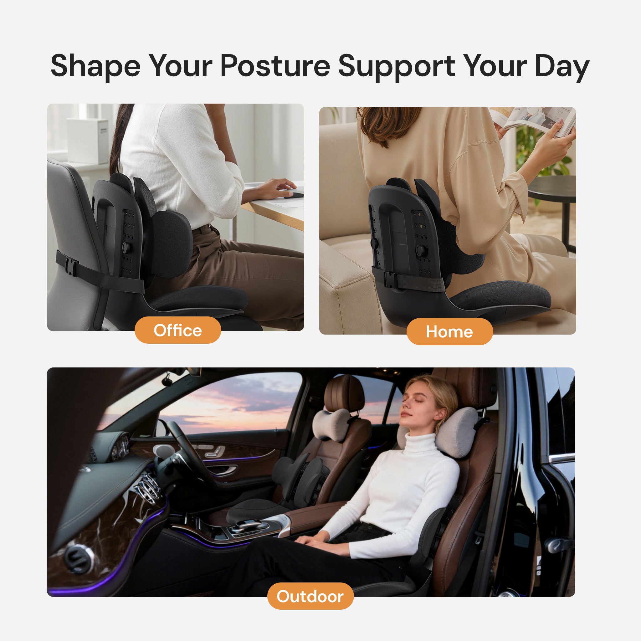 CabSupport M3 Ergonomic Dynamic Lumbar Support Spineseat™