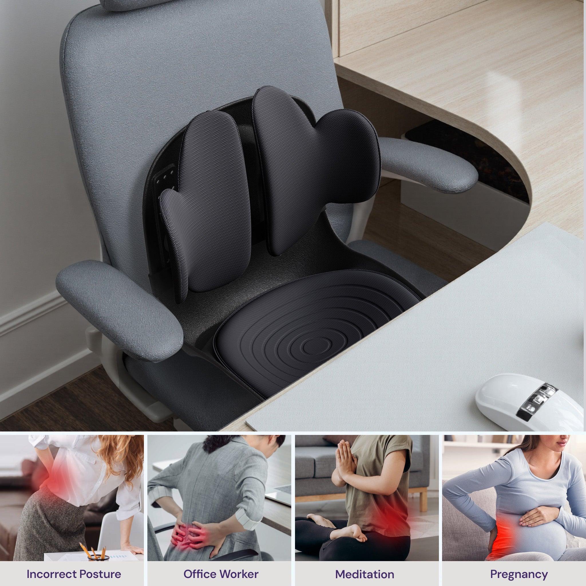 CabSupport M3 Ergonomic Dynamic Lumbar Support Spineseat™