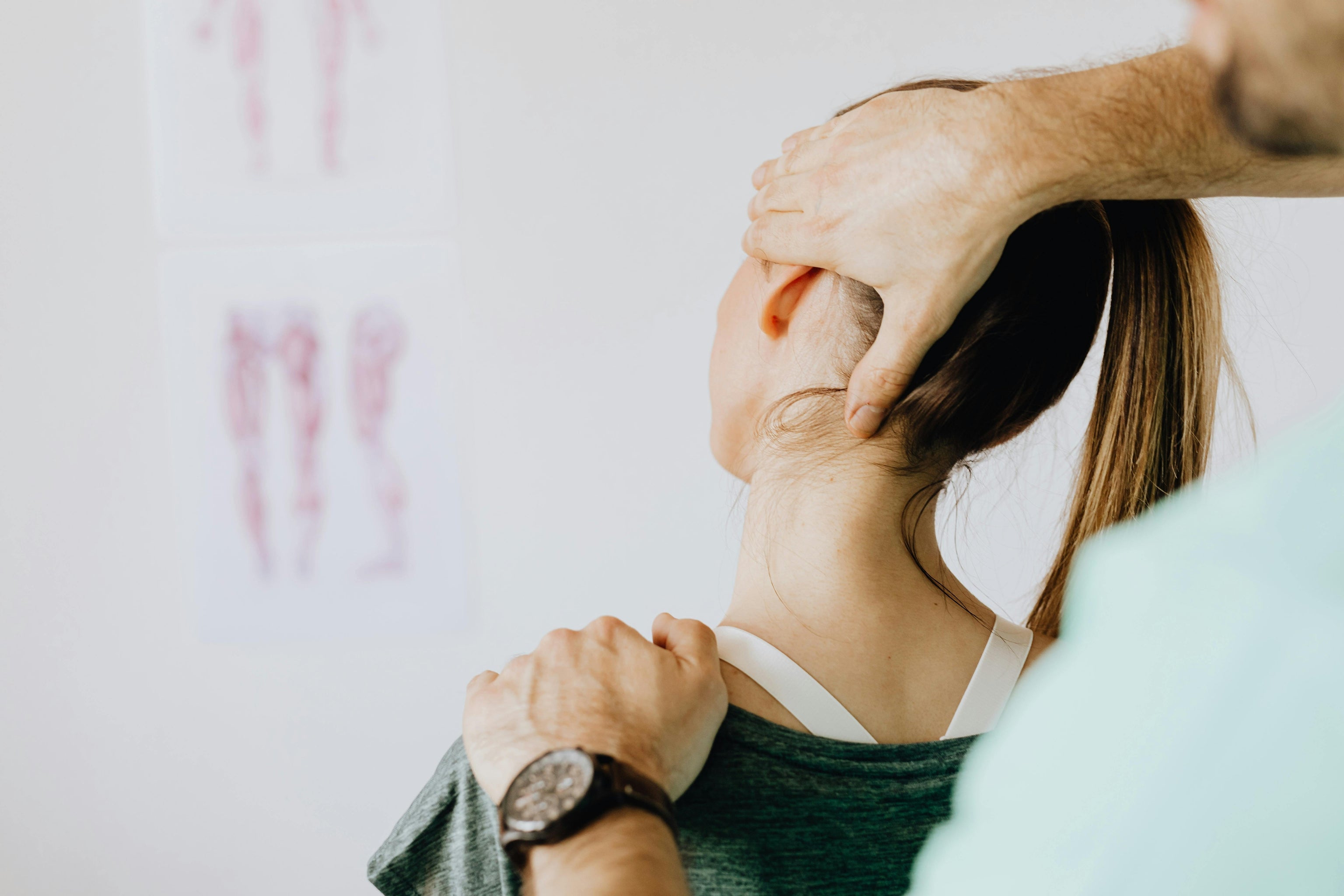 Neck pain from looking down for a long time