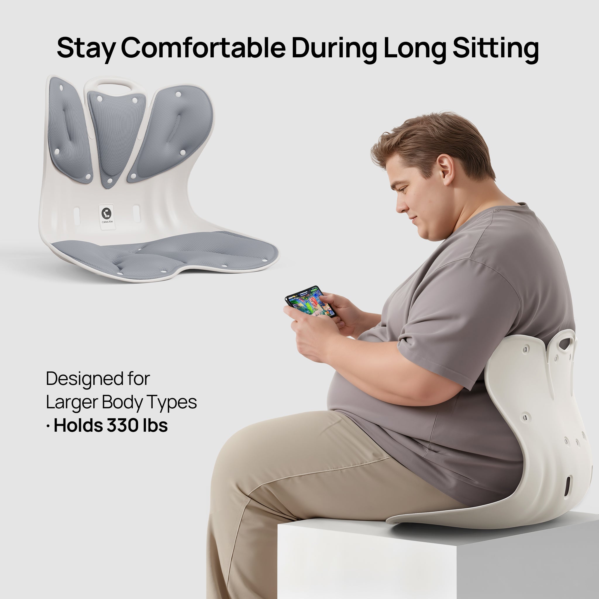 CabSupport M5 Oversized Strong-Support Ergonomic Spineseat™