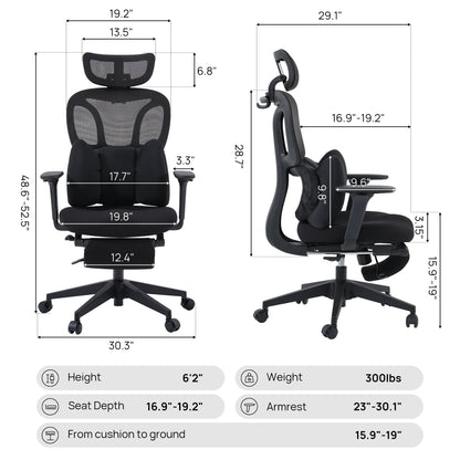 CabLady S1 Embrace Women Ergonomic Chair with Adaptive Lumbar Support