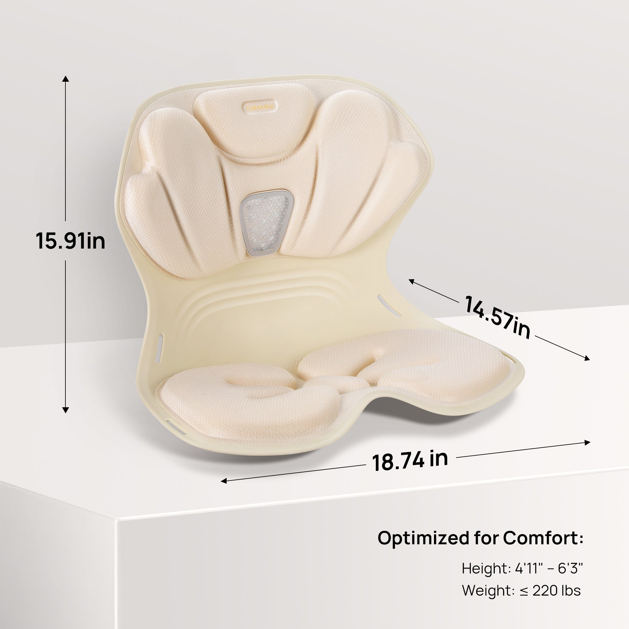 CabSupport M4 Portable Heated-Massage Ergonomic Spineseat™