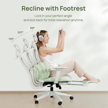 CabLady S1 Embrace Women Ergonomic Chair with Adaptive Lumbar Support