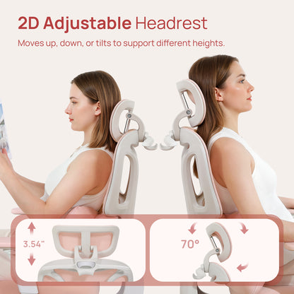 CabLady S1 Embrace Women Ergonomic Chair with Adaptive Lumbar Support