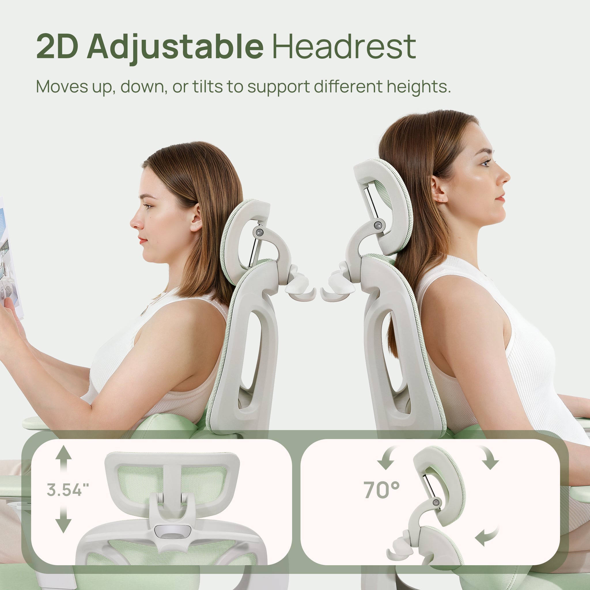 CabLady S1 Embrace Women Ergonomic Chair with Adaptive Lumbar Support