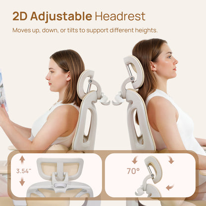 CabLady S1 Embrace Women Ergonomic Chair with Adaptive Lumbar Support
