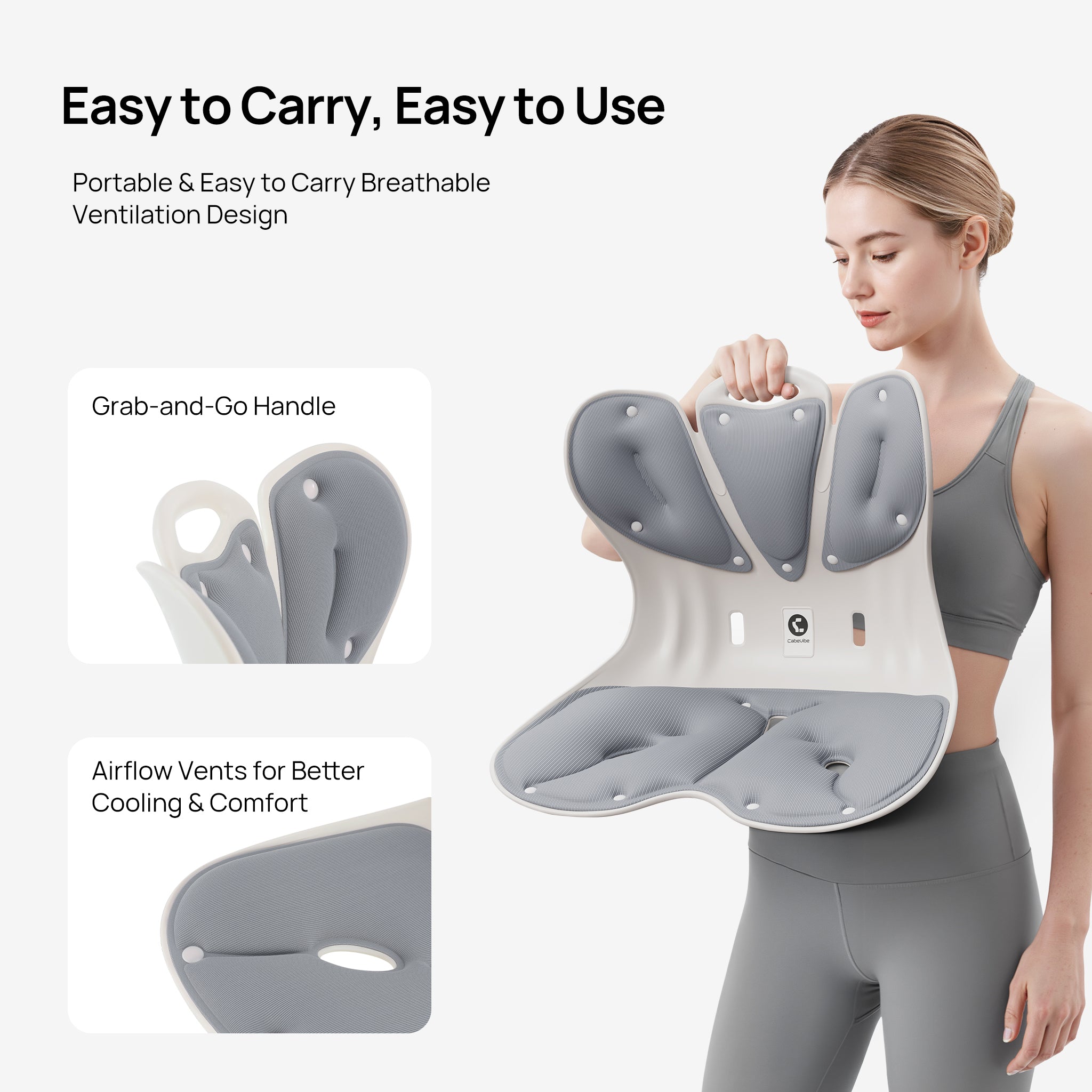 CabSupport M5 Oversized Strong-Support Ergonomic Spineseat™