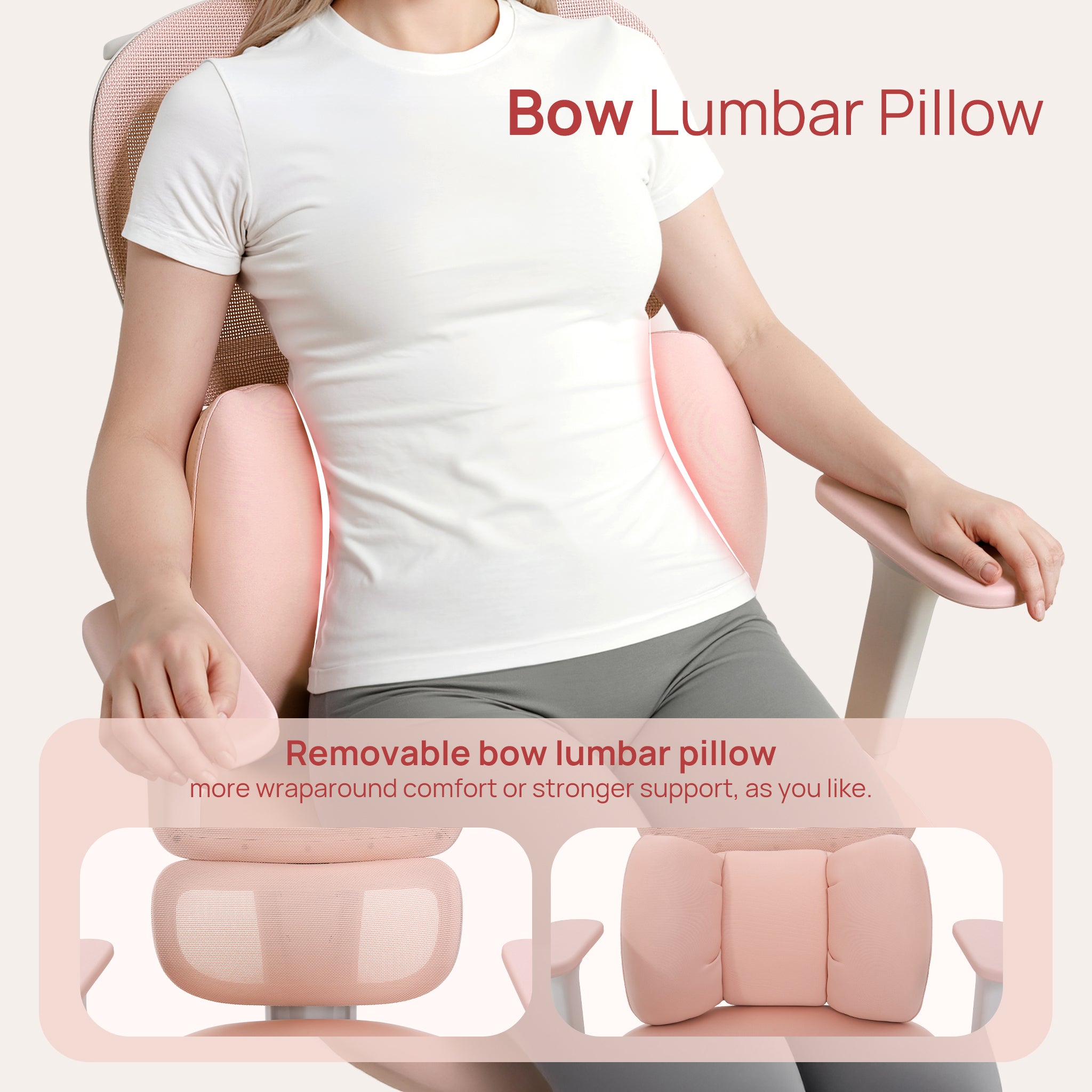 CabLady S1 Embrace Women Ergonomic Chair with Adaptive Lumbar Support