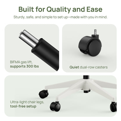 CabLady S1 Embrace Women Ergonomic Chair with Adaptive Lumbar Support