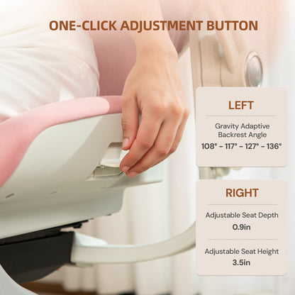 CabLady S2 Petite Ergonomic Office Chair (4'9"–5'11")