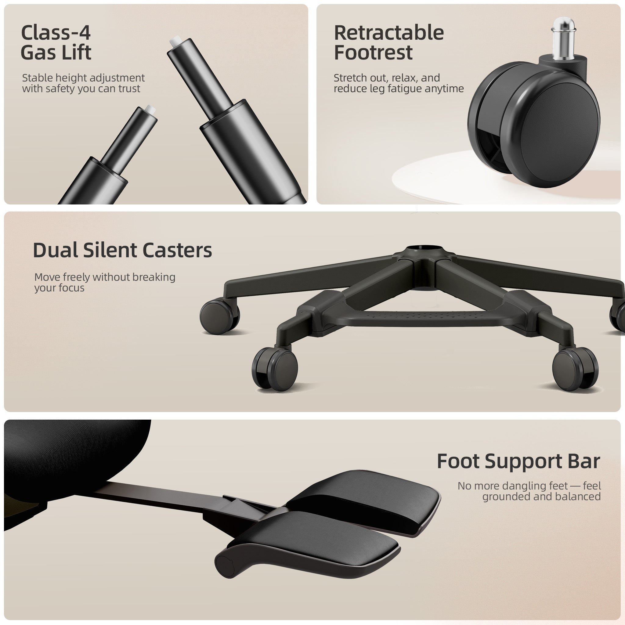CabLady S2 Petite-friendly Women Ergonomic Office Chair