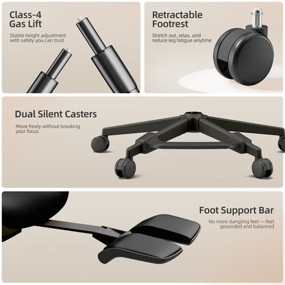 CabLady S2 Petite-friendly Women Ergonomic Office Chair