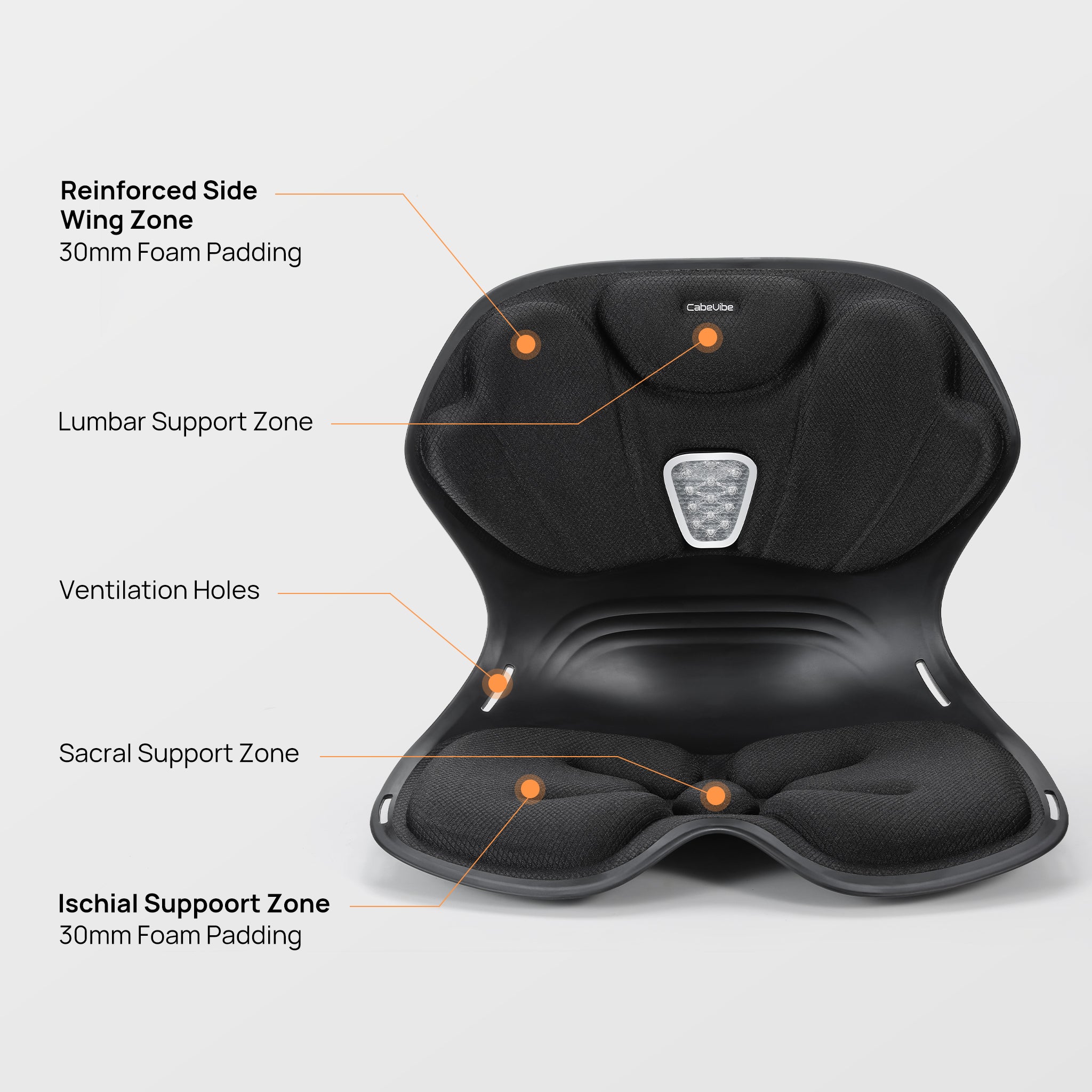 CabSupport M4 Portable Heated-Massage Ergonomic Spineseat™