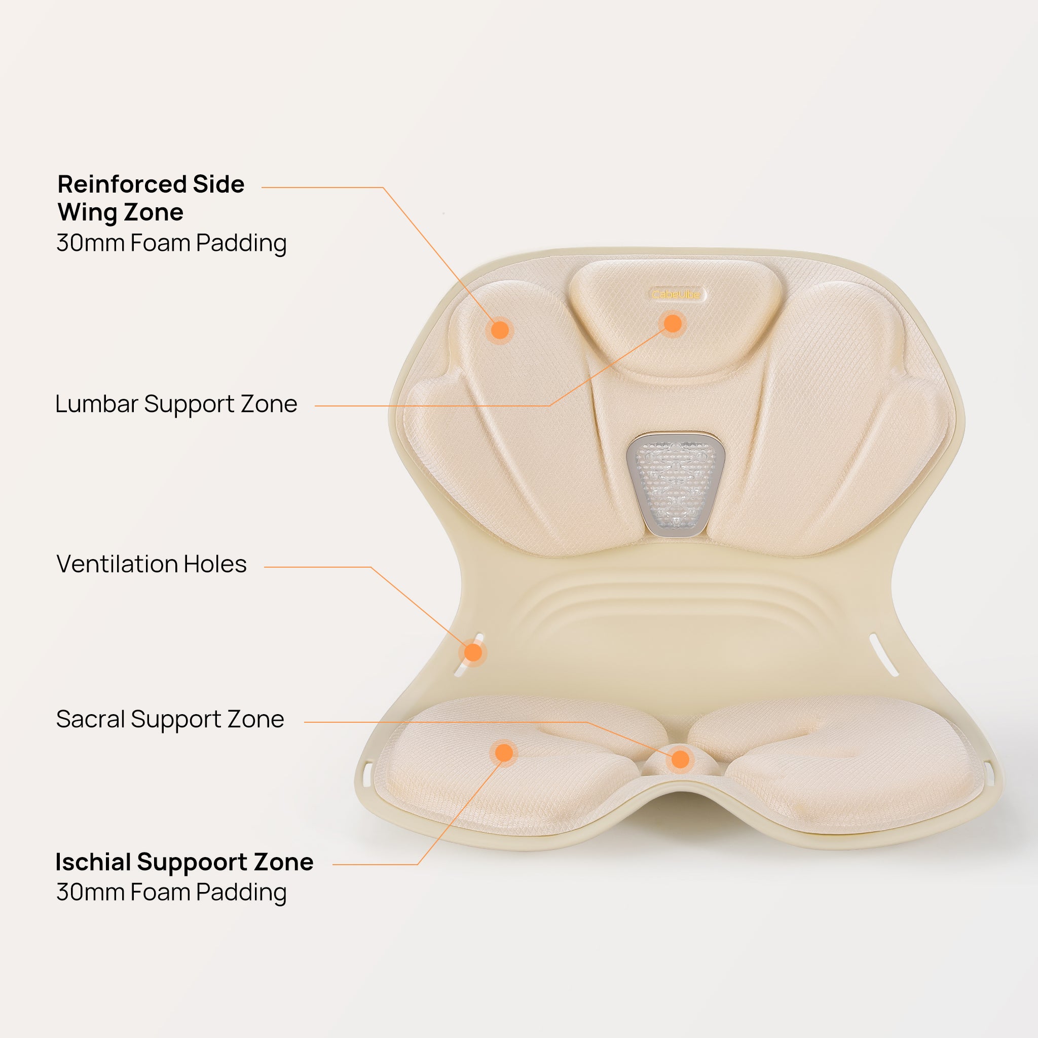 CabSupport M4 Portable Heated-Massage Ergonomic Spineseat™