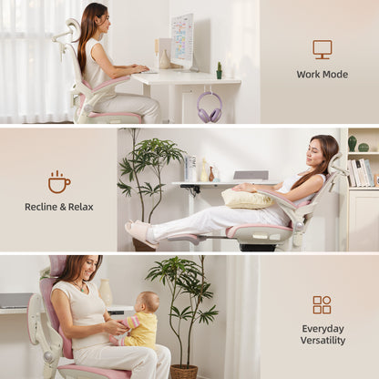 CabLady S2 Petite-friendly Women Ergonomic Office Chair