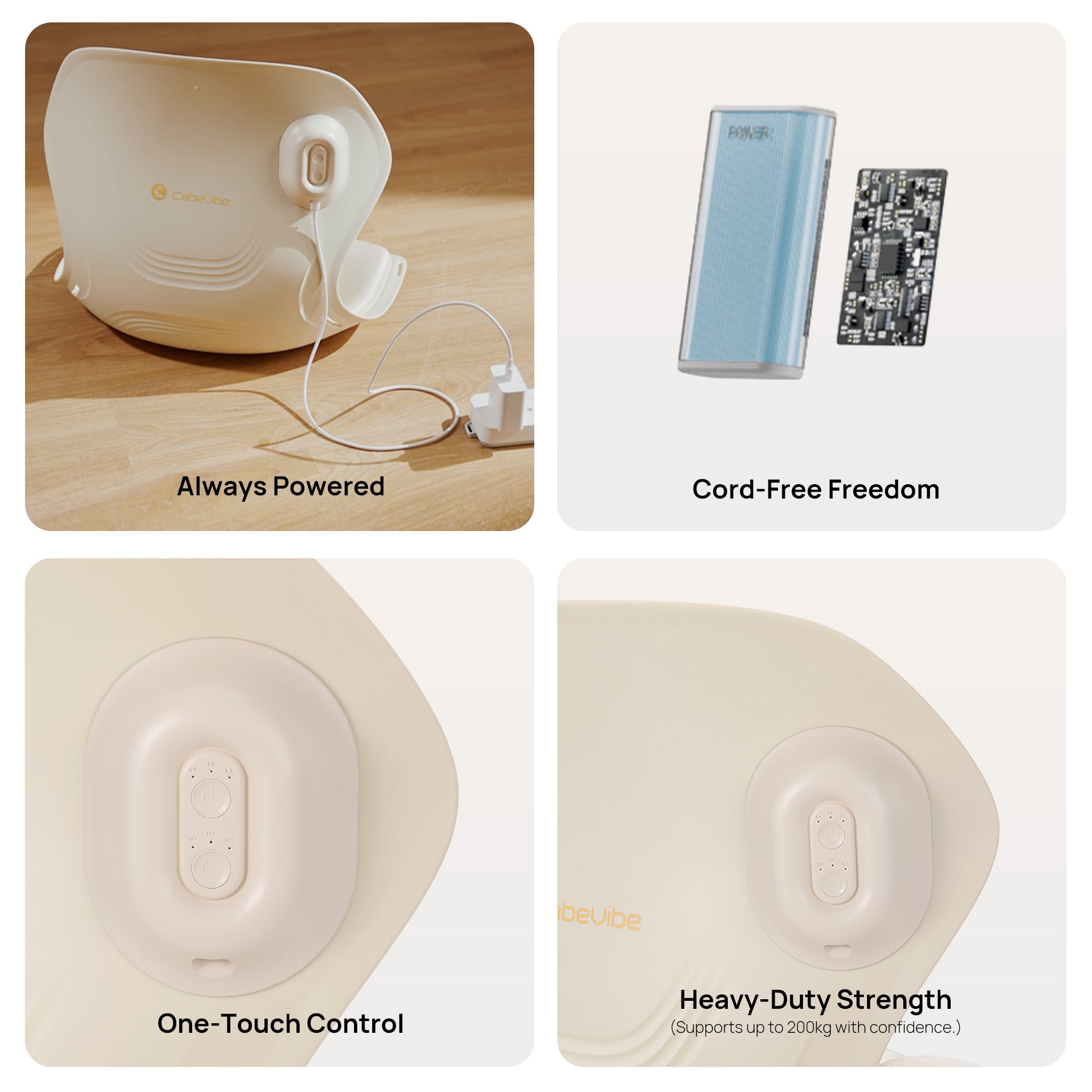 CabSupport M4 Portable Heated-Massage Ergonomic Spineseat™