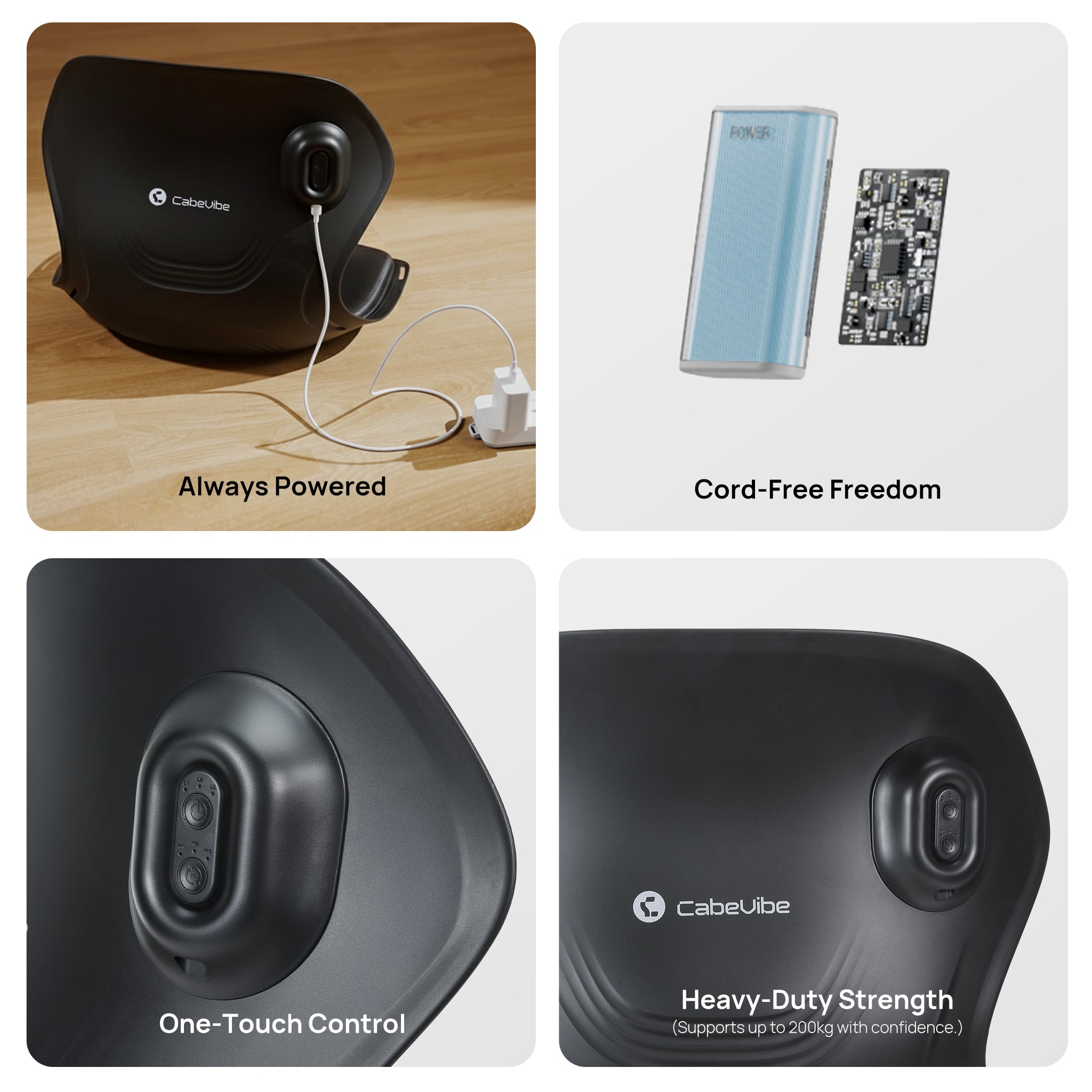 CabSupport M4 Portable Heated-Massage Ergonomic Spineseat™