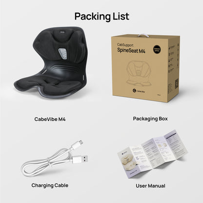 CabSupport M4 Portable Heated-Massage Ergonomic Spineseat™