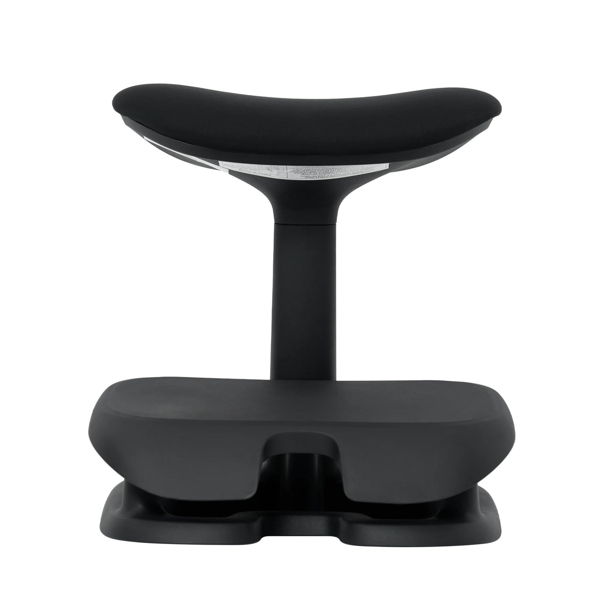 Cream Adjustable Under-Desk Footrest angled view showing contoured footrest and rocking base 
