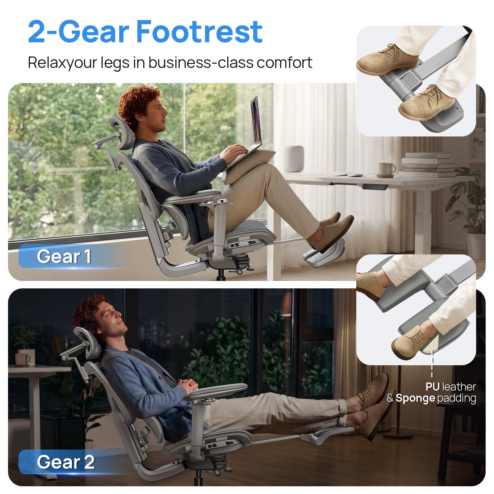 CabBase C3 Dual Lumbar Ergonomic Office Chair