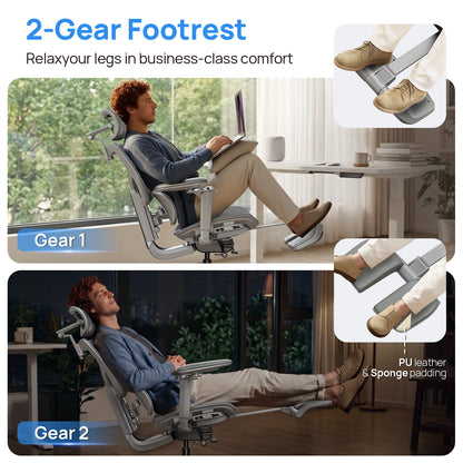 CabBase C3 Dual Lumbar Ergonomic Office Chair