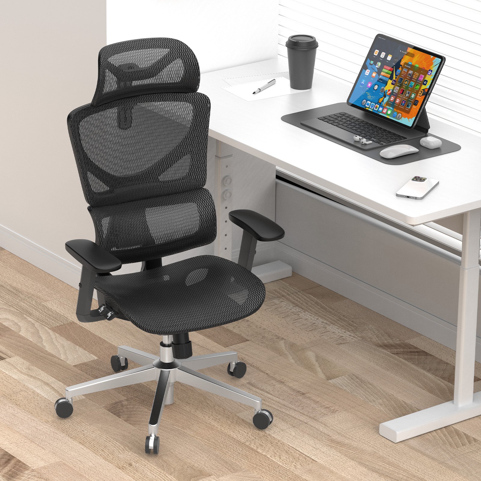 CabBase C1/A518 WireControl™ Mesh Ergonomic Office Chair