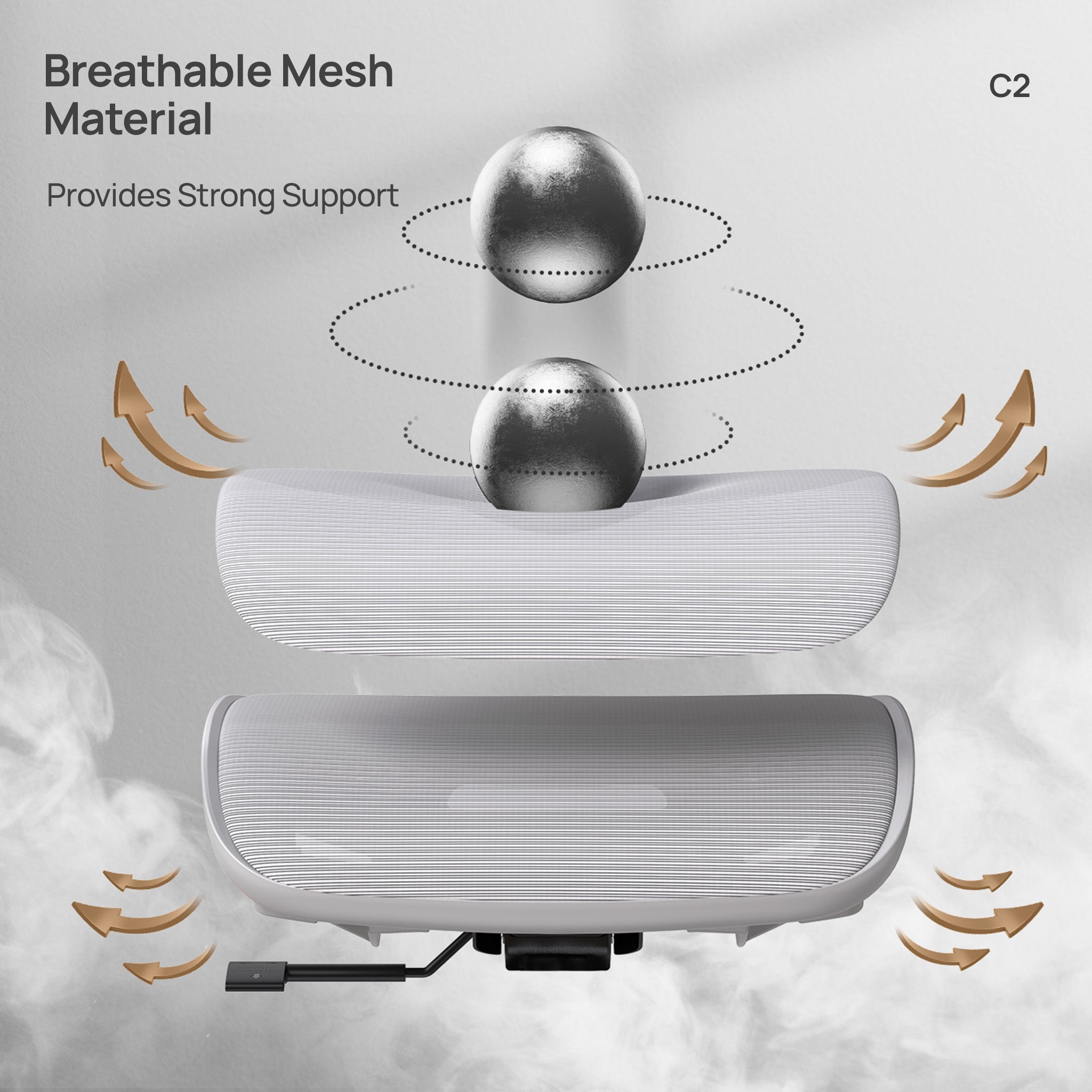 CabeVibe C2 Breathable High Resilience Seat Cushion