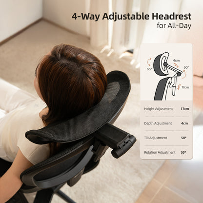 CabLady S2 Petite-friendly Women Ergonomic Office Chair