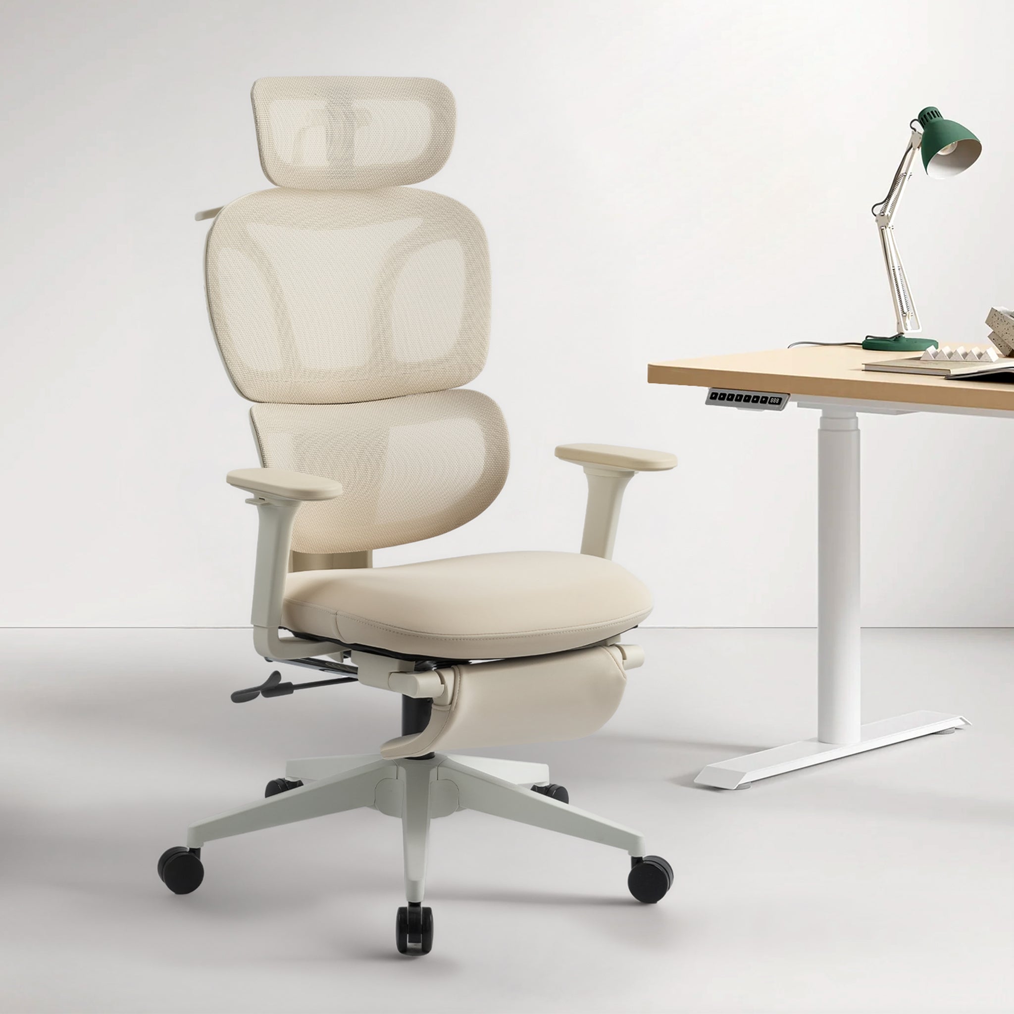 CabLady S1 Ergonomic Chair with Footrest for Women